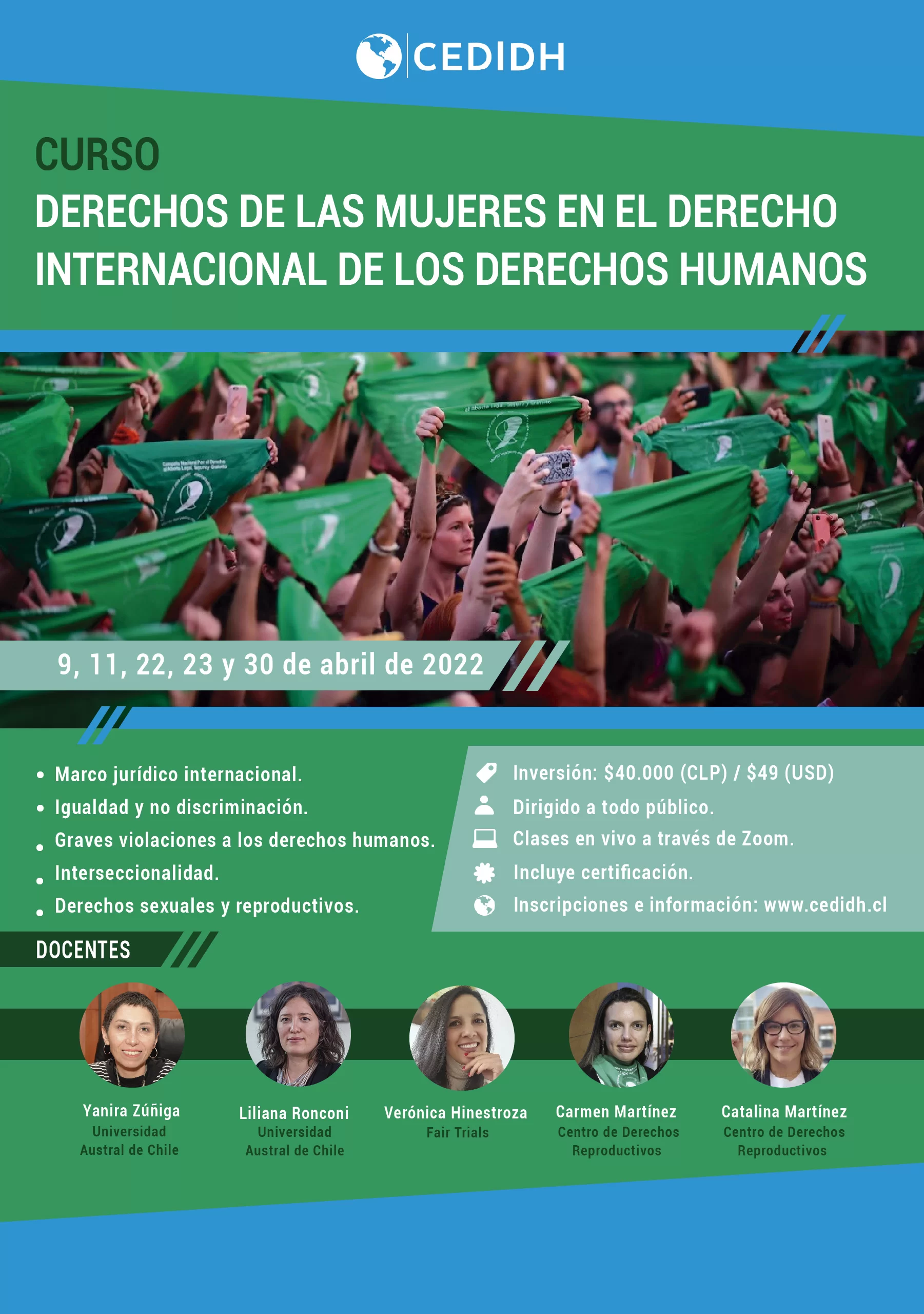 Primera edición del curso Derechos de las mujeres